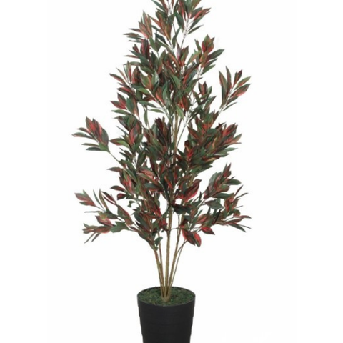 De Gardenia Dracaena Red – 150 cm Tall Artificial Plant | Lifelike Faux Indoor & Outdoor Décor Without Pot