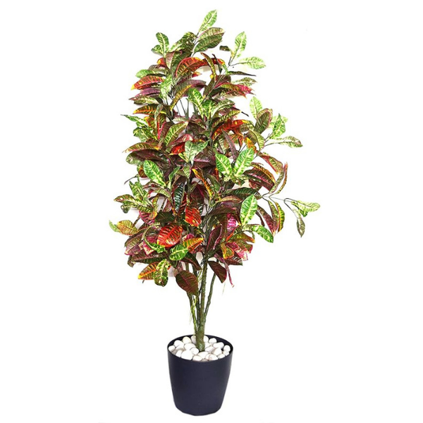 De Gardenia Croton – 150 cm Tall Artificial Plant | Lifelike Faux Indoor & Outdoor Décor Without Pot