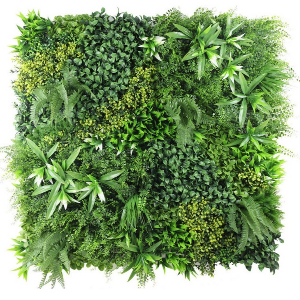 De Gardenia 100x100cm Artificial Greenery Wall Panel – Lush Faux Vertical Garden Mat for Wall, Balcony, Fence & Home Décor
