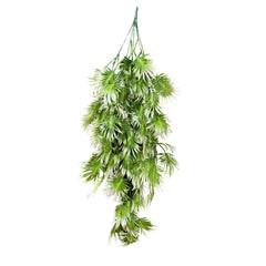 De Gardenia Artificial Hanging Plant with Basket – Realistic Green Leaves & Creepers for Home, Living Room & Wall Decoration