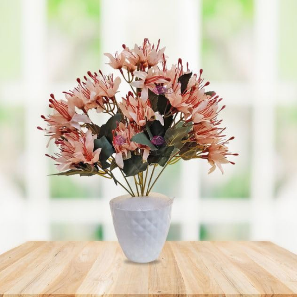 De Gardenia Artificial Lily Flowers – 40 cm Faux Floral Stems for Table, Home & Office Décor | Realistic Craft Flowers for Gifting – Pot Not Included