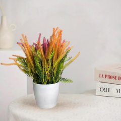 De Gardenia Artificial Rubber Plant – Small Faux Potted Plant for Tabletop, Home, Bathroom & Office Décor | Indoor Decorative Greenery