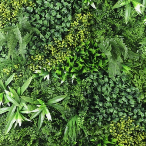 De Gardenia 100x100cm Artificial Greenery Wall Panel – Lush Faux Vertical Garden Mat for Wall, Balcony, Fence & Home Décor
