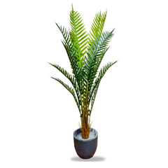 De Gardenia Artificial Areca Palm Plant – 6.6 FT Tall Faux Silk Palm Tree with 15 Trunks | Realistic Indoor Green Plant for Home, Office & Living Room Décor | Pot Not Included
