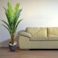 De Gardenia Artificial Areca Palm Plant – 6.6 FT Tall Faux Silk Palm Tree with 15 Trunks | Realistic Indoor Green Plant for Home, Office & Living Room Décor | Pot Not Included