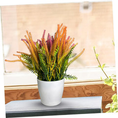 De Gardenia Artificial Rubber Plant – Small Faux Potted Plant for Tabletop, Home, Bathroom & Office Décor | Indoor Decorative Greenery