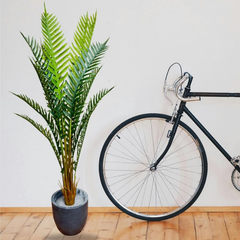 De Gardenia Artificial Areca Palm Plant – 6.6 FT Tall Faux Silk Palm Tree with 15 Trunks | Realistic Indoor Green Plant for Home, Office & Living Room Décor | Pot Not Included