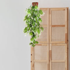 De Gardenia Artificial Hanging Plant with Basket – Realistic Green Leaves & Creepers for Home, Living Room & Wall Decoration