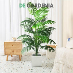 De Gardenia 3.6 Ft Artificial Areca Palm Tree with Pot – 110CM Tall, 24 Leaves | UV Resistant Faux Palm Plant for Indoor & Outdoor Home Décor