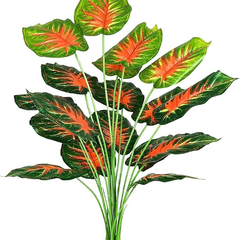 De Gardenia Artificial Money Plant with Pot – 55 cm Tall Green Monstera Leaves | Faux Tropical Indoor Plant for Home & Office Décor