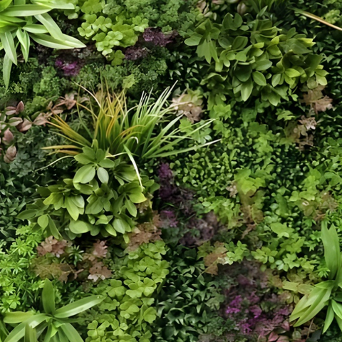 De Gardenia 100x100cm Artificial Greenery Wall Panel – Lush Faux Vertical Garden Mat for Wall, Balcony, Fence & Home Décor