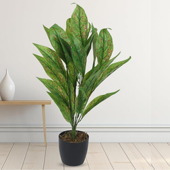De Gardenia Artificial Palm Monstera Leaves – Large Faux Tropical Turtle Leaves for Outdoor & Indoor Decoration | UV Resistant | Imitation Greenery