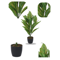 De Gardenia Artificial Palm Monstera Leaves – Large Faux Tropical Turtle Leaves for Outdoor & Indoor Decoration | UV Resistant | Imitation Greenery