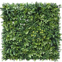 De Gardenia 100x100cm Artificial Greenery Wall Panel – Lush Faux Vertical Garden Mat for Wall, Balcony, Fence & Home Décor