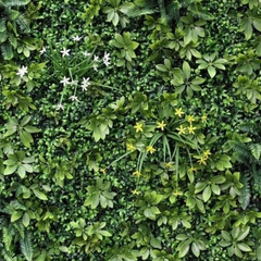 De Gardenia 100x100cm Artificial Greenery Wall Panel – Lush Faux Vertical Garden Mat for Wall, Balcony, Fence & Home Décor