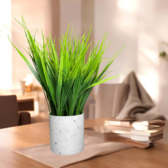 De Gardenia Artificial Rubber Plant – Small Faux Potted Plant for Tabletop, Home, Bathroom & Office Décor | Indoor Decorative Greenery