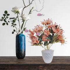 De Gardenia Artificial Lily Flowers – 40 cm Faux Floral Stems for Table, Home & Office Décor | Realistic Craft Flowers for Gifting – Pot Not Included