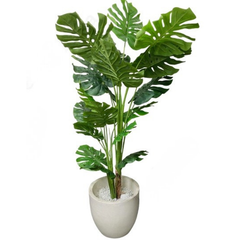 De Gardenia Monstera X3 – 170 cm Tall Artificial Plant Without Pot | Lifelike Faux Tropical Greenery for Home & Office Décor