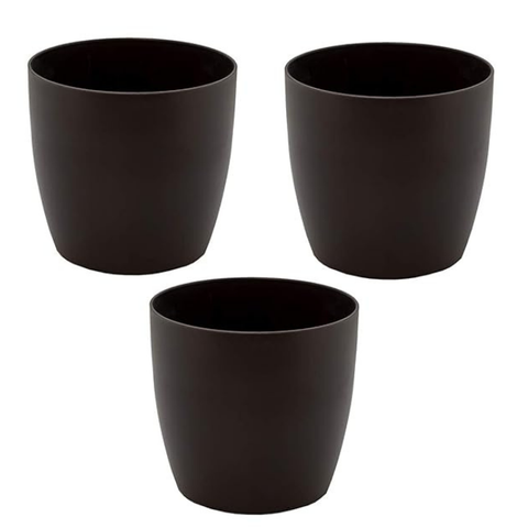 De Gardenia Plastic Flower Pots – 4.4 Inch Modern Decorative Planters for Indoor & Outdoor Use | Lightweight & Durable | Plants Not Included