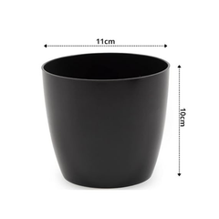 De Gardenia Plastic Flower Pots – 4.4 Inch Modern Decorative Planters for Indoor & Outdoor Use | Lightweight & Durable | Plants Not Included