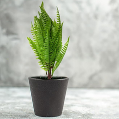 De Gardenia Artificial Bush – Small Decorative Faux Green Plant for Tabletop, Home & Office | Without Pot | Pack of 1