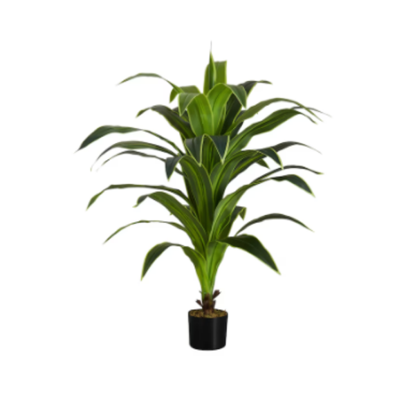 De Gardenia Dracaena White – 150 cm Tall Artificial Plant Without Pot | Lifelike Faux Decorative Greenery for Home & Office
