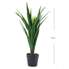 De Gardenia Artificial Yucca Plant – 75 cm Tall Faux Green Plant for Indoor & Outdoor Décor | Lifelike Maintenance-Free Decorative Plant | Pot Not Included