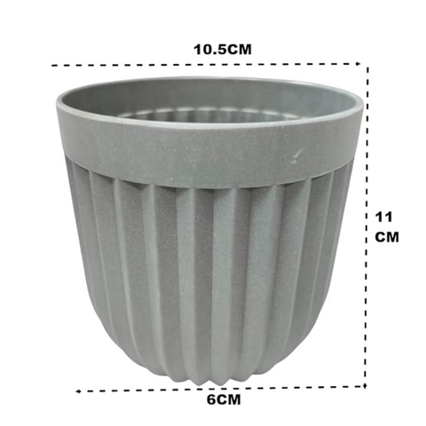 De Gardenia Melamine Pot – Indoor Decorative Tabletop Planters for Home & Office | Elegant Lightweight Pots | Pack of 2