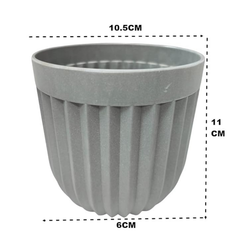 De Gardenia Melamine Pot – Indoor Decorative Tabletop Planters for Home & Office | Elegant Lightweight Pots | Pack of 2