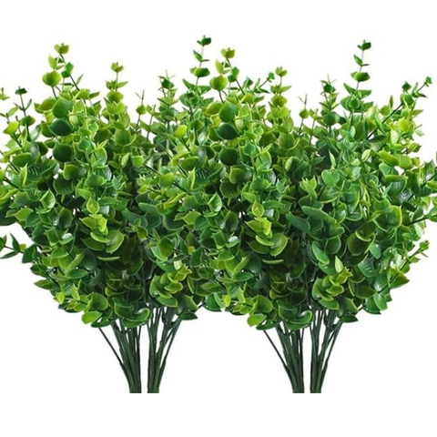 De Gardenia Artificial Plants – Pack of 2 Faux Shrubs with Plastic Leaves for Indoor & Outdoor Decoration | Greenery Bushes for Home, Garden & Wedding Décor