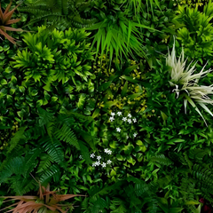 De Gardenia 100x100cm Artificial Greenery Wall Panel – Lush Faux Vertical Garden Mat for Wall, Balcony, Fence & Indoor-Outdoor Décor