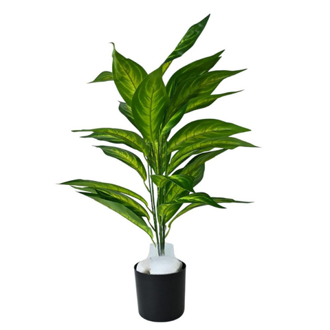 De Gardenia Artificial Palm Plant Leaves – Faux Turtle Leaf & Monstera | Large Tropical Fake Leaves for Outdoor UV-Resistant Décor | Imitation Leaf Decorations for Garden, Balcony & Events