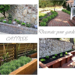 De Gardenia Artificial Plants – Pack of 2 Faux Shrubs with Plastic Leaves for Indoor & Outdoor Decoration | Greenery Bushes for Home, Garden & Wedding Décor