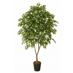 De Gardenia 180cm Artificial Ficus Tree – Tall Lifelike Faux Indoor Plant Without Pot for Home, Office & Event Décor