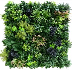 De Gardenia 100x100cm Artificial Greenery Wall Panel – Lush Faux Vertical Garden Mat for Wall, Balcony, Fence & Indoor-Outdoor Décor
