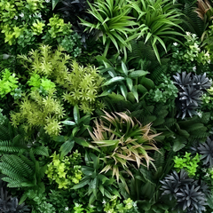 De Gardenia 100x100cm Artificial Greenery Wall Panel – Lush Faux Vertical Garden Mat for Wall, Balcony, Fence & Indoor-Outdoor Décor