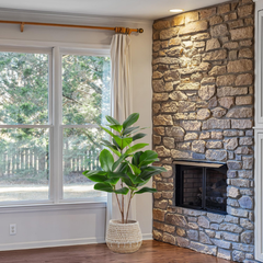 De Gardenia 3.2 FT Artificial Rubber Fig Tree – Faux Indoor Plant with 32 Real-Touch Leaves | Realistic Decorative Tree for Home & Office Décor