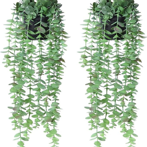 De Gardenia Artificial Hanging Vines – Realistic Willow Leaf Faux Greenery Garland for Home, Office & Festive Décor