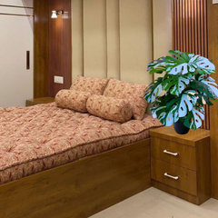 De Gardenia Artificial Money Plant – 78 cm Tall Faux Green Plant with Pot | Lifelike Palm Leaves Monstera for Home, Office & Indoor Decoration