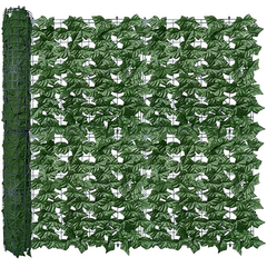 De Gardenia Artificial Ivy Leaf Mat – 1m x 3m Faux Green Privacy Screen for Balcony, Wall Décor & Vertical Garden Backdrops