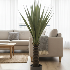 De Gardenia Aloe Vera 29 Leaves – 150 cm Tall Artificial Plant Without Pot | Lifelike Faux Indoor & Outdoor Greenery