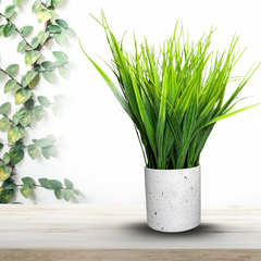 De Gardenia Artificial Rubber Plant – Small Faux Potted Plant for Tabletop, Home, Bathroom & Office Décor | Indoor Decorative Greenery