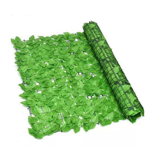 De Gardenia Artificial Ivy Leaf Mat – 1m x 3m Faux Green Privacy Fence Panel for Wall, Balcony, Vertical Garden & Backdrop Decoration