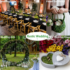 De Gardenia Prefleur Preserved Reindeer Craft Moss | Natural Green DIY Kit for Gardening, Arts & Crafts, Florist Projects, Wedding Backdrop & Home Decoration