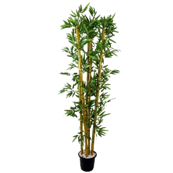 De Gardenia Thin Bamboo Stick – 210 cm Tall Artificial Bamboo Plant Without Pot | Lifelike Faux Greenery for Home & Office Décor