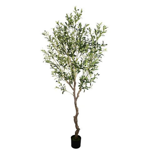 De Gardenia Olive Tree – 220 cm Tall Artificial Plant with Pot | Lifelike Faux Indoor & Outdoor Décor