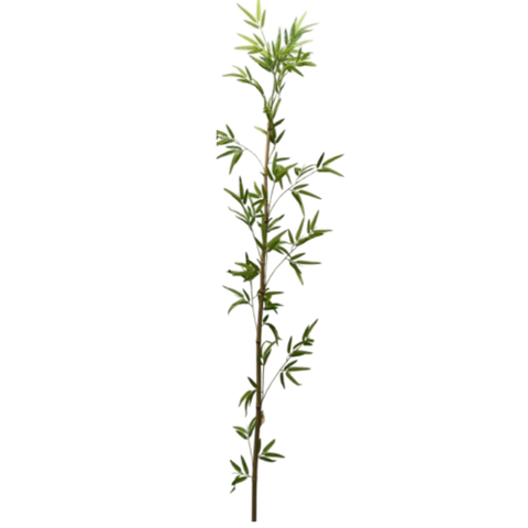De Gardenia Single Bamboo Stick with Big Branch – 180 cm Tall Artificial Plant | Lifelike Faux Bamboo for Home & Office Décor