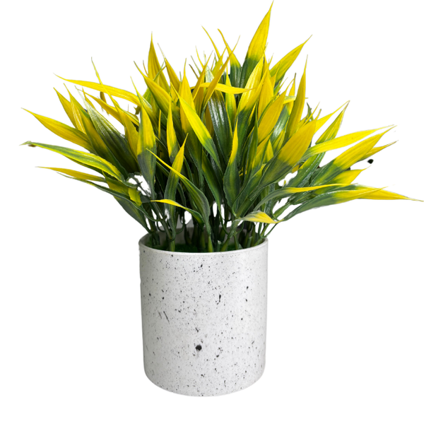 De Gardenia Artificial Rubber Plant – Small Faux Potted Plant for Tabletop, Home, Bathroom & Office Décor | Indoor Decorative Greenery