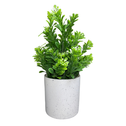 De Gardenia Artificial Rubber Plant – Small Faux Potted Plant for Tabletop, Home, Bathroom & Office Décor | Indoor Decorative Greenery