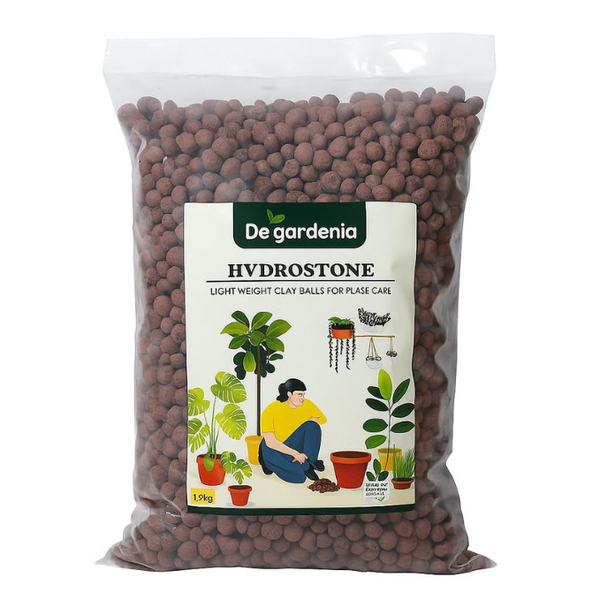 De Gardenia LECA Balls 1.8kg / 7L – Clay Balls for Plants, Hydroponics & Soilless Gardening (Size: 8-15mm)